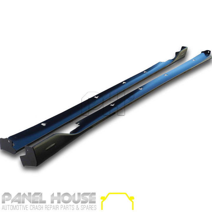 Front Bumper Lower Lip & Side Skirts CARBON Finish For Mazda 3 BM BN Hatch Sedan