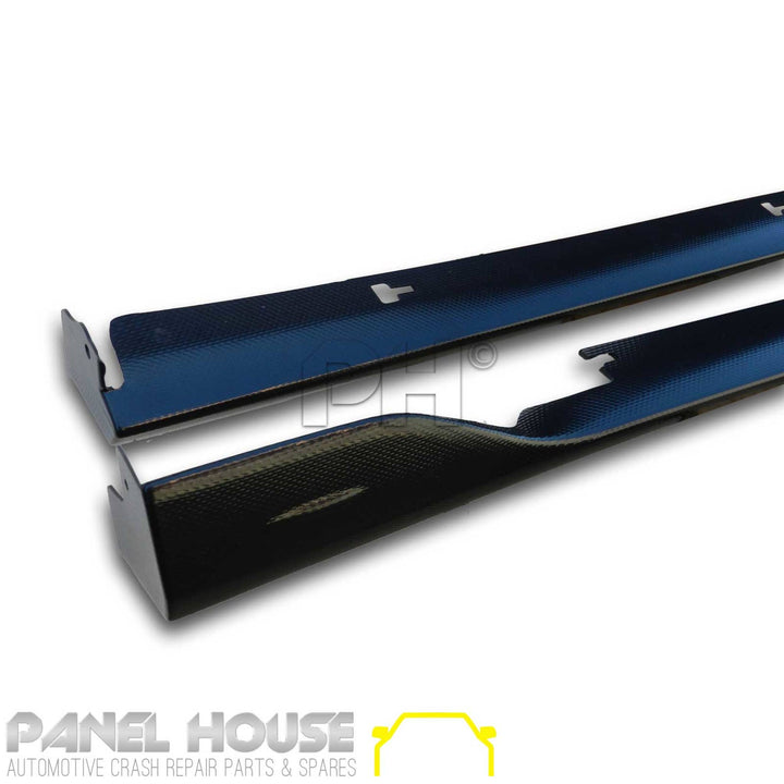 Front Bumper Lower Lip & Side Skirts CARBON Finish For Mazda 3 BM BN Hatch Sedan