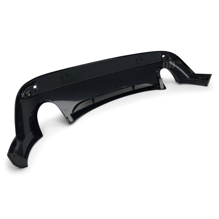 Rear Bumper Bar Diffuser Twin Exhaust Style Gloss BLACK Fits Mazda 3 BM Hatch