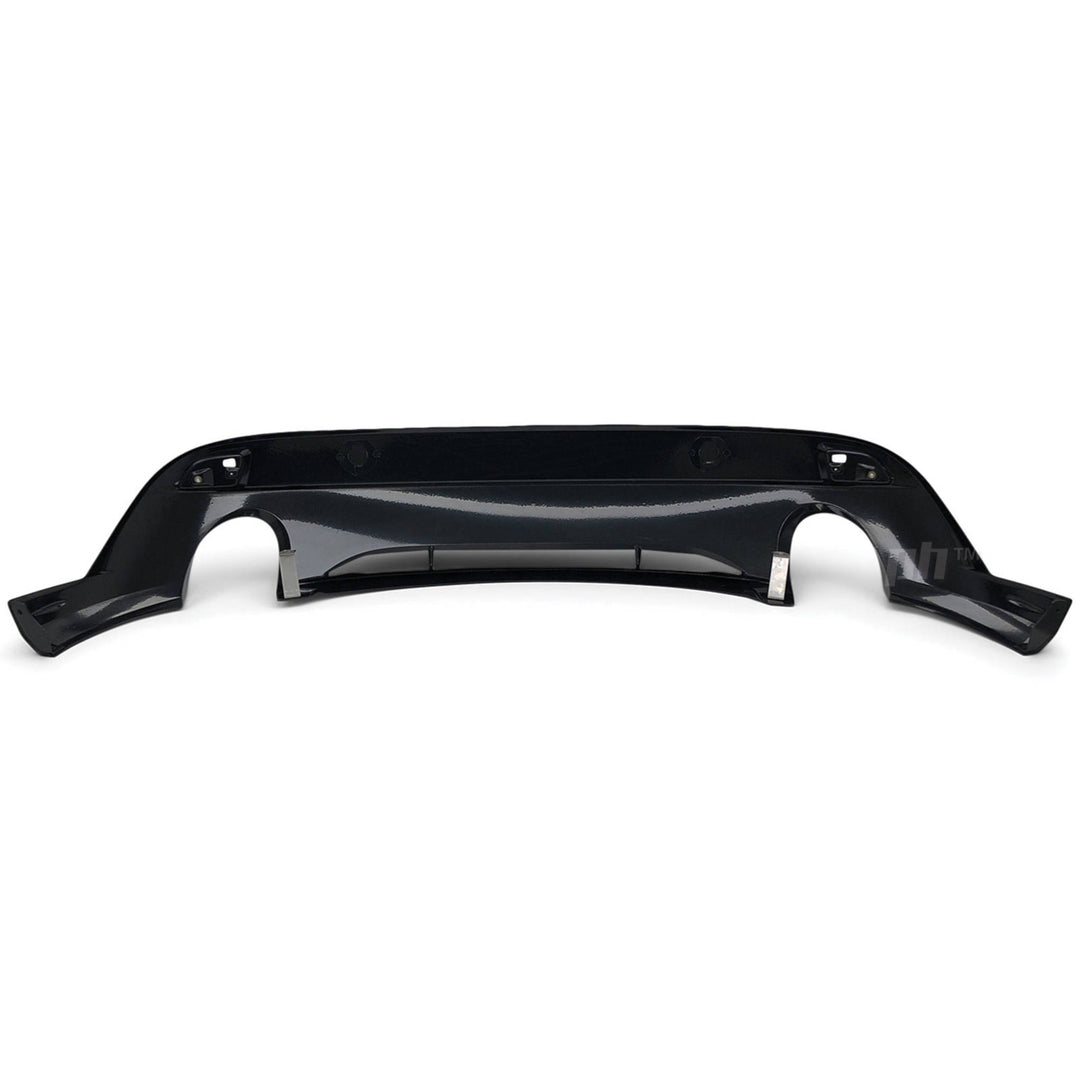Rear Bumper Bar Diffuser Twin Exhaust Style Gloss BLACK Fits Mazda 3 BM Hatch