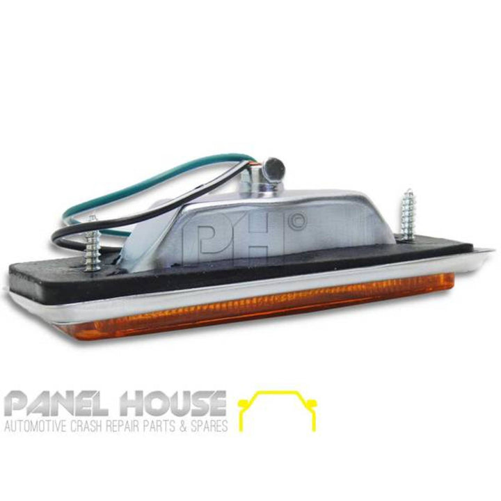 Indicator Guard Repeaters Light Flasher Chrome Fits Datsun 1200 Ute 1978 - 1985