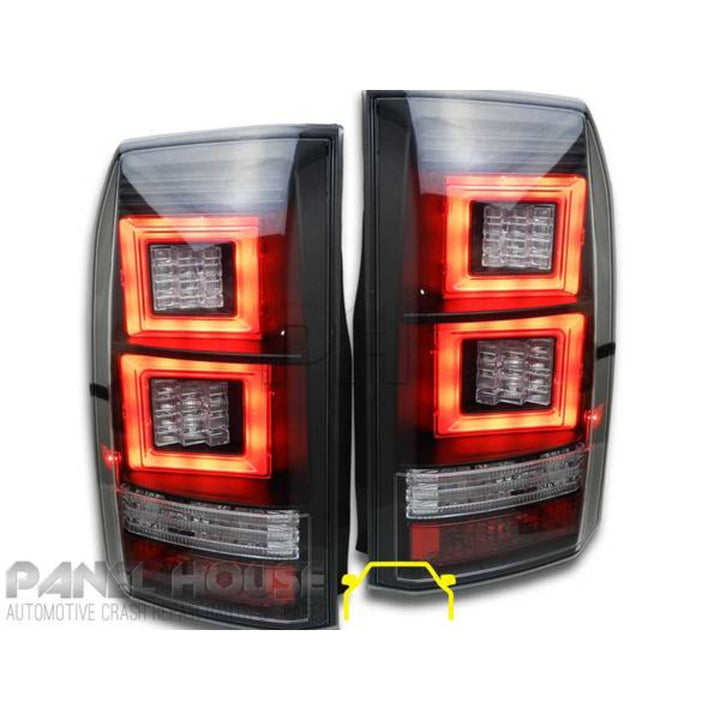 Upgrade Black LED Tail Lights PAIR Fits Land Rover Discovery 2005 - 2009