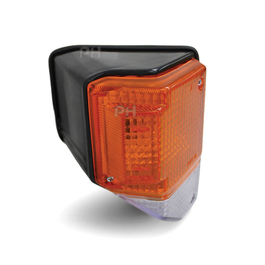 Corner Light Black Surround RIGHT Fits Toyota Landcruiser 70 75 Series 1985 - 1999