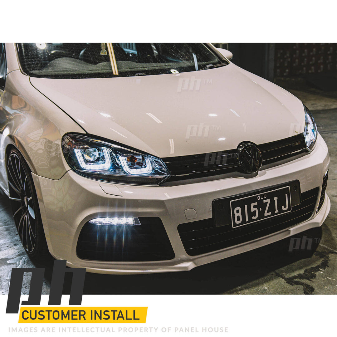 Front Bumper Bar Kit R Style fits Volkswagen Golf 6 R 2009 - 2013