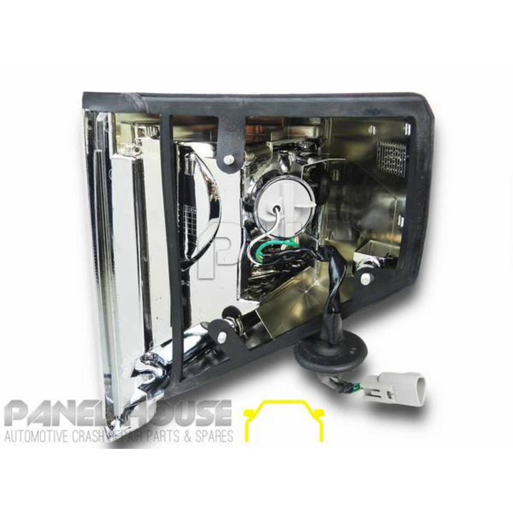 Grill + Corner Lights SET Chrome Fits Toyota Landcruiser 78 79 Series 1999 - 2007