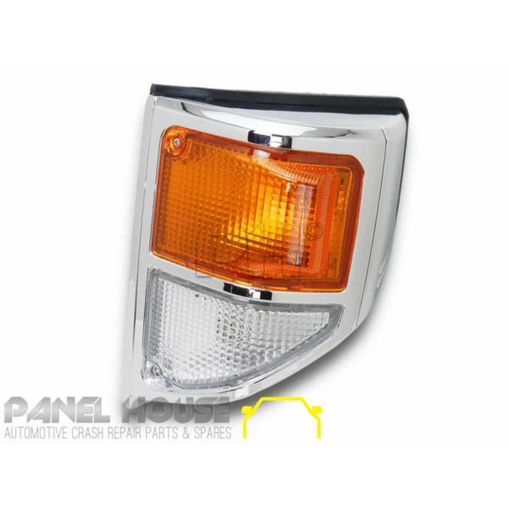 Grill + Corner Lights SET Chrome Fits Toyota Landcruiser 78 79 Series 1999 - 2007