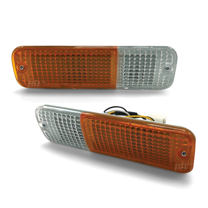 Universal Style Tapered Bull Bar Indicator Lights PAIR Fits Nissan Models