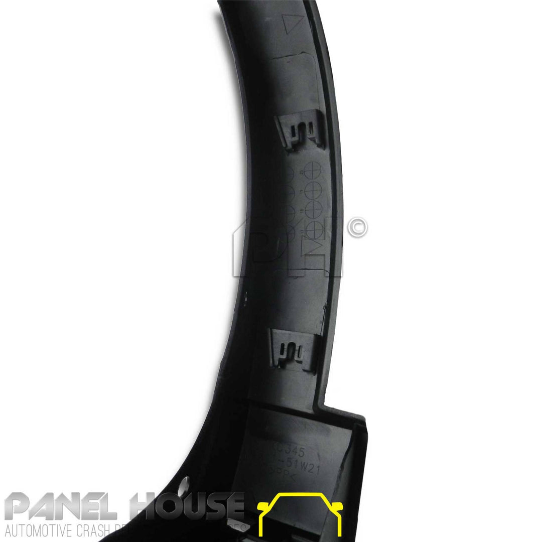 Front Right Guard Mould fits Mazda CX-5 '12-15 CX5 Textured Fender Flare Trim RHS