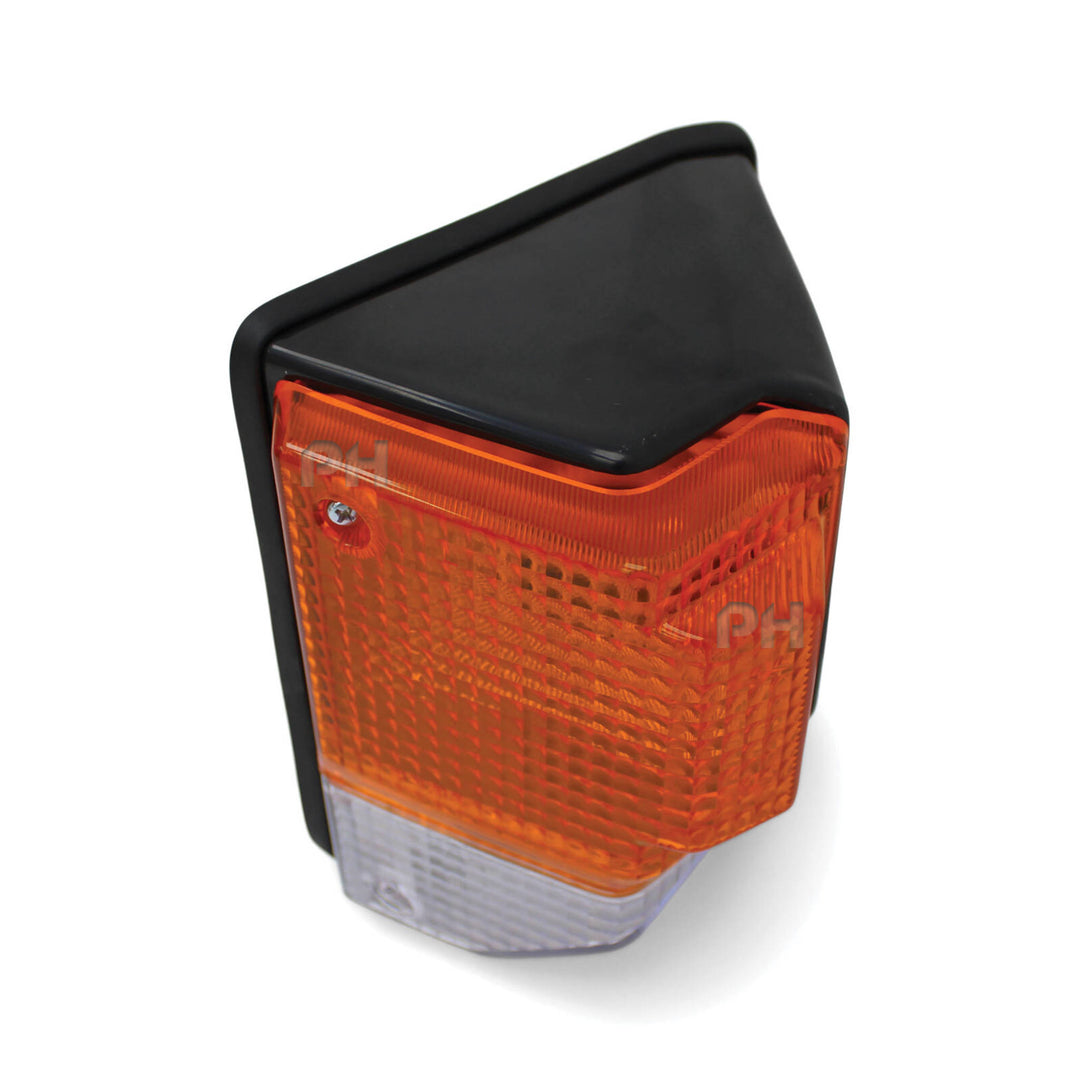 Corner Light Black Surround LEFT Fits Toyota Landcruiser 70 75 Series 1985 - 1999