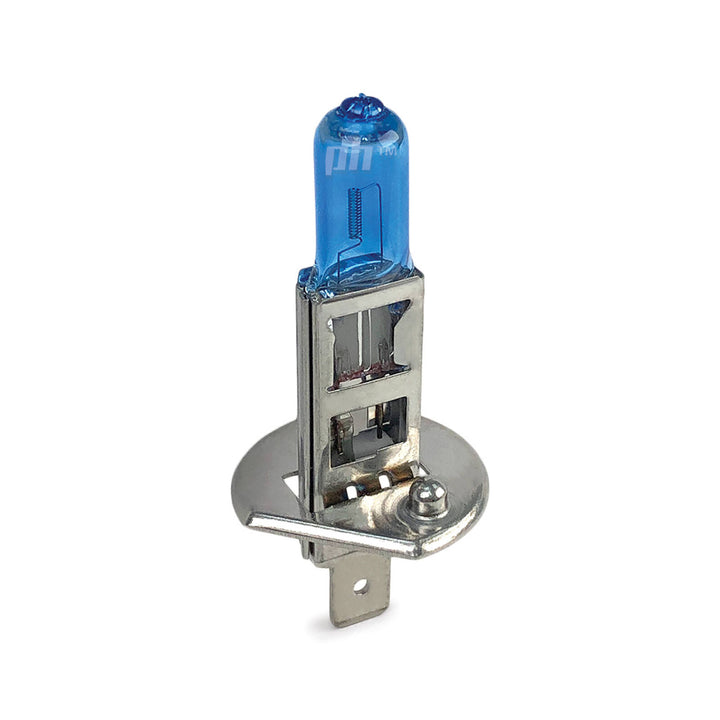 H1 Halogen Bulbs PAIR 5000K 12V 55W Super White Michiba Upgrade Globes