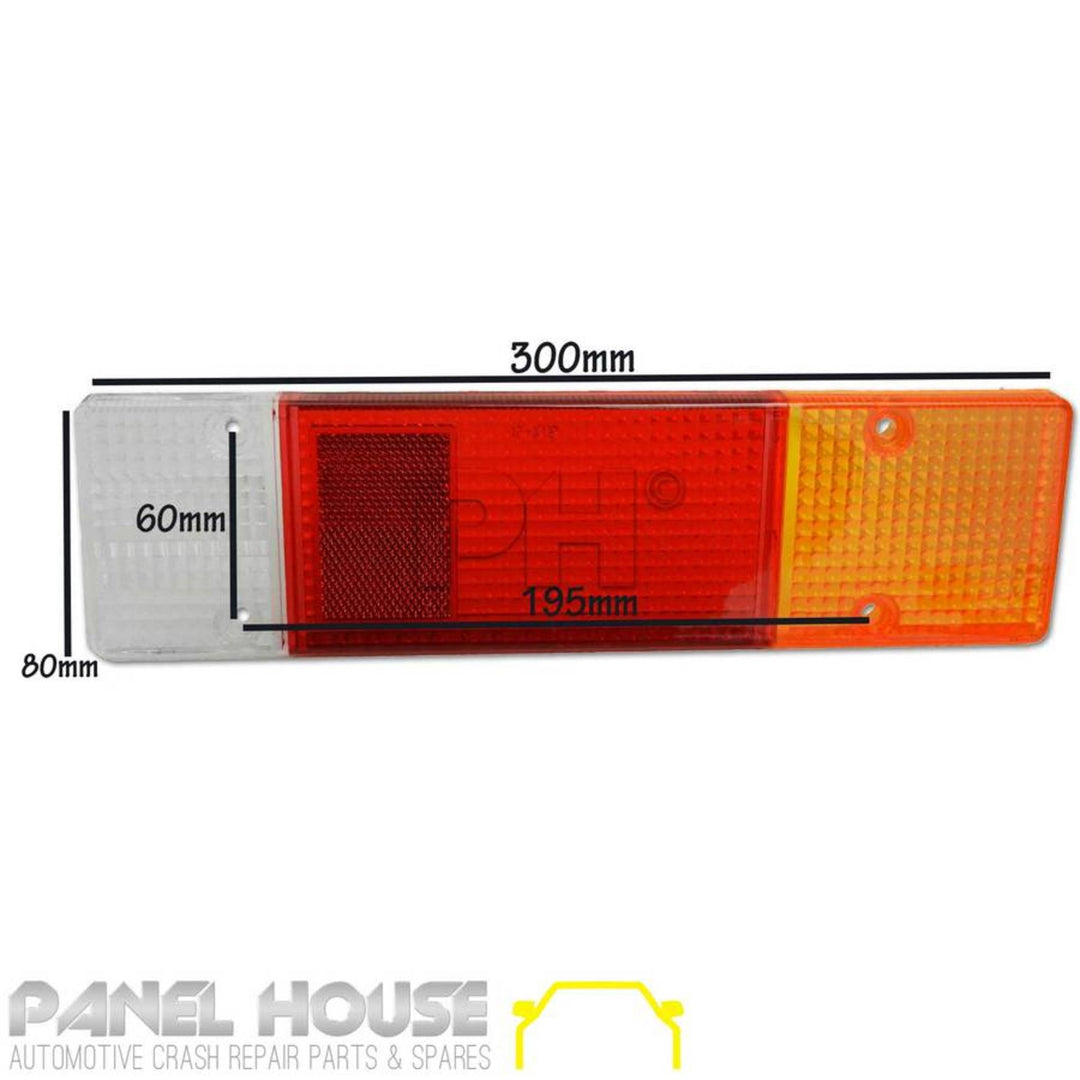 Universal Tray Back Tail Light Lens fits Mitsubishi Triton Ute 86-13 PAIR