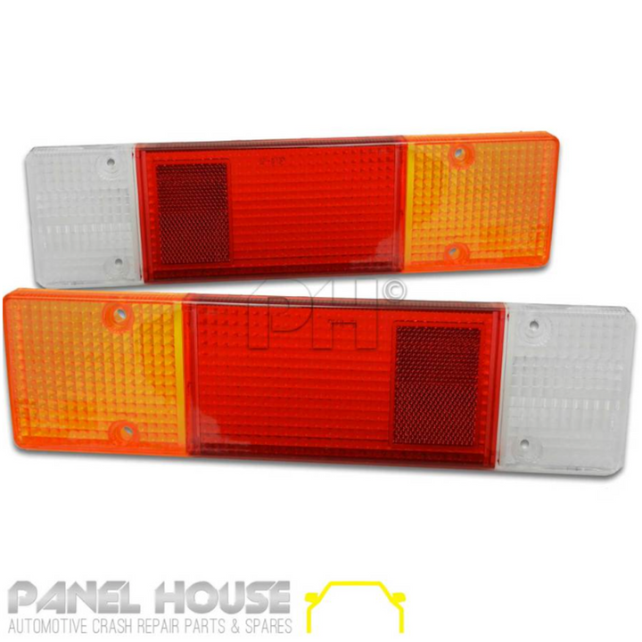 Universal Tray Back Tail Light Lens fits Mitsubishi Triton Ute 86-13 PAIR