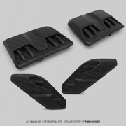 Bonnet & Guard / Fender Vents Black SET fits Ford Ranger RAPTOR Next Gen T9 2022 - 