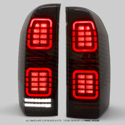 Black Tail Lights Full LED Fits Nissan Patrol GU Y61 2004- Wagon