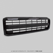 Grill BLACK fits Toyota Landcruiser 76 78 79 Series 2007 - 2023