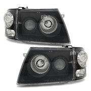 N60 Black PROJECTOR Headlight & Corner Light SET Fits Toyota Hilux SR5 11/2001- 3/2005 