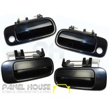 Door Handle SET OF 4 Black Outer Fits Toyota Camry 10 Series 93-97