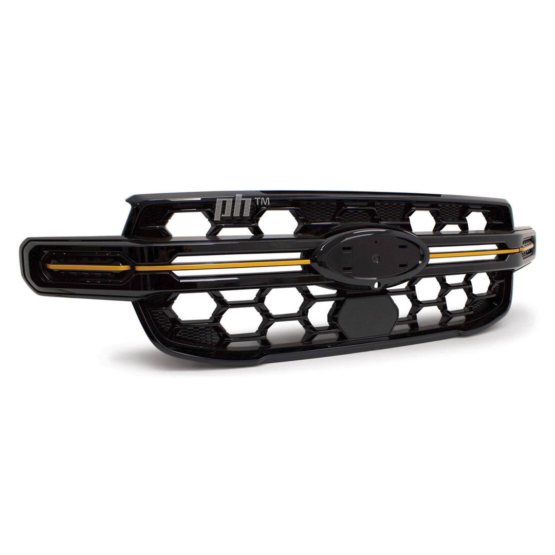 Grill Gloss BLACK Wildtrak Style fits Ford Ranger Next Gen T9 2022-