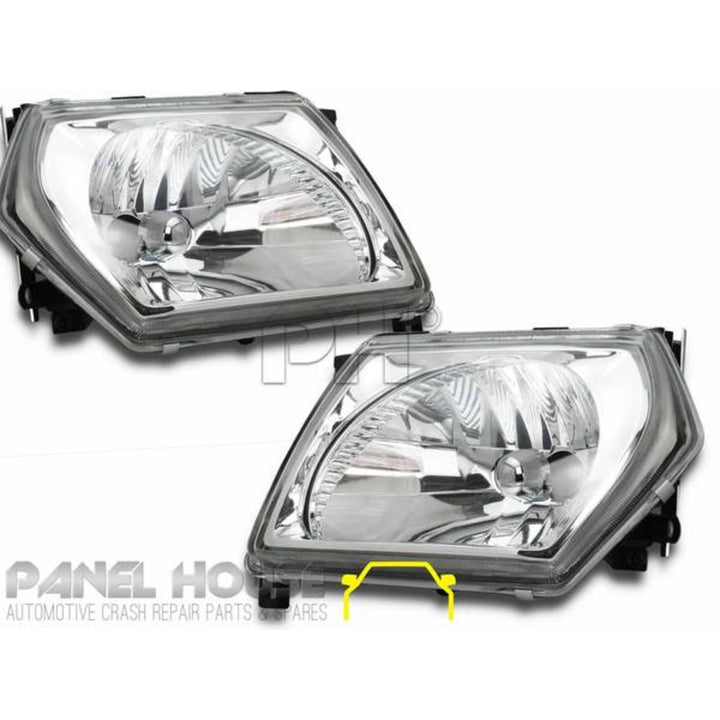 Headlights PAIR Fits Nissan Patrol GU Series 3 Wagon 2001 - 2004