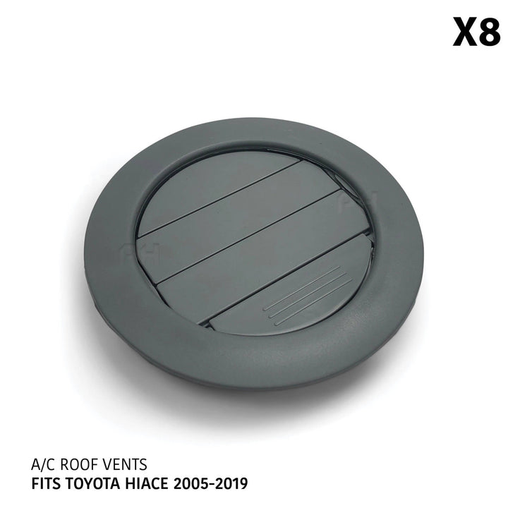A/C Roof Vents x8 Fits Toyota Hiace 200 Series Van 2005 - 2019 LWB SLWB Commuter