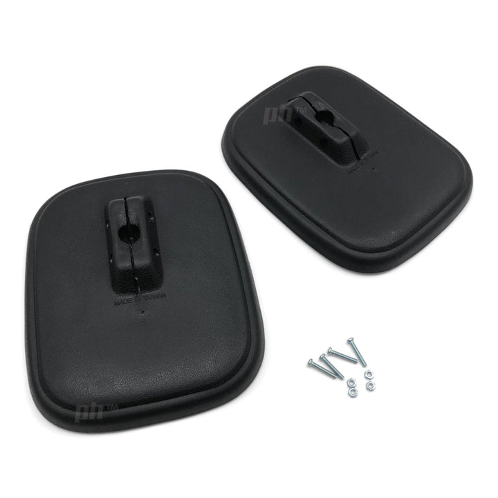 Door Mirror Heads BLACK PAIR Fits Toyota LandCruiser 40 Series FJ45 HJ47
