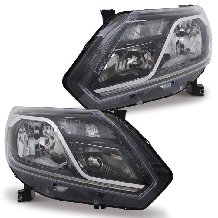 Headlights PAIR With DRL fits Holden Colorado RG Series 2 LTZ Z71 2016 - 2020