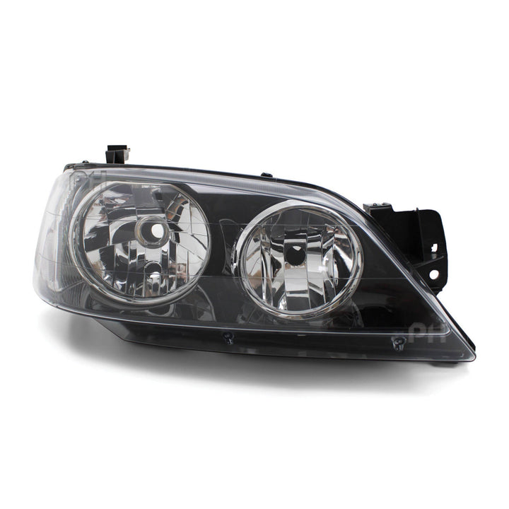 Headlights Black PAIR fits Ford Falcon BA & BF Series 1 XT 2002 - 09/2006