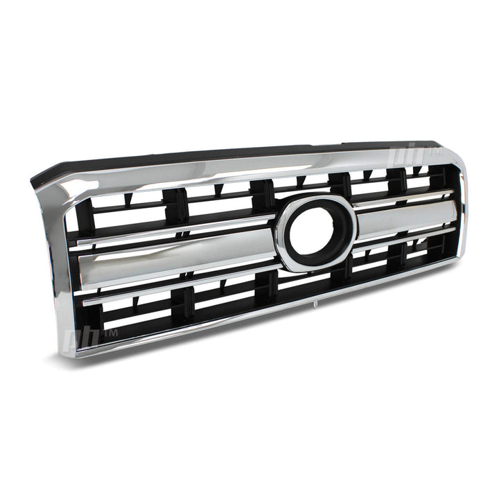 Grill Chrome & Black Fits Toyota Landcruiser 76 78 79 Series Ute Troopy 2007 - 2023