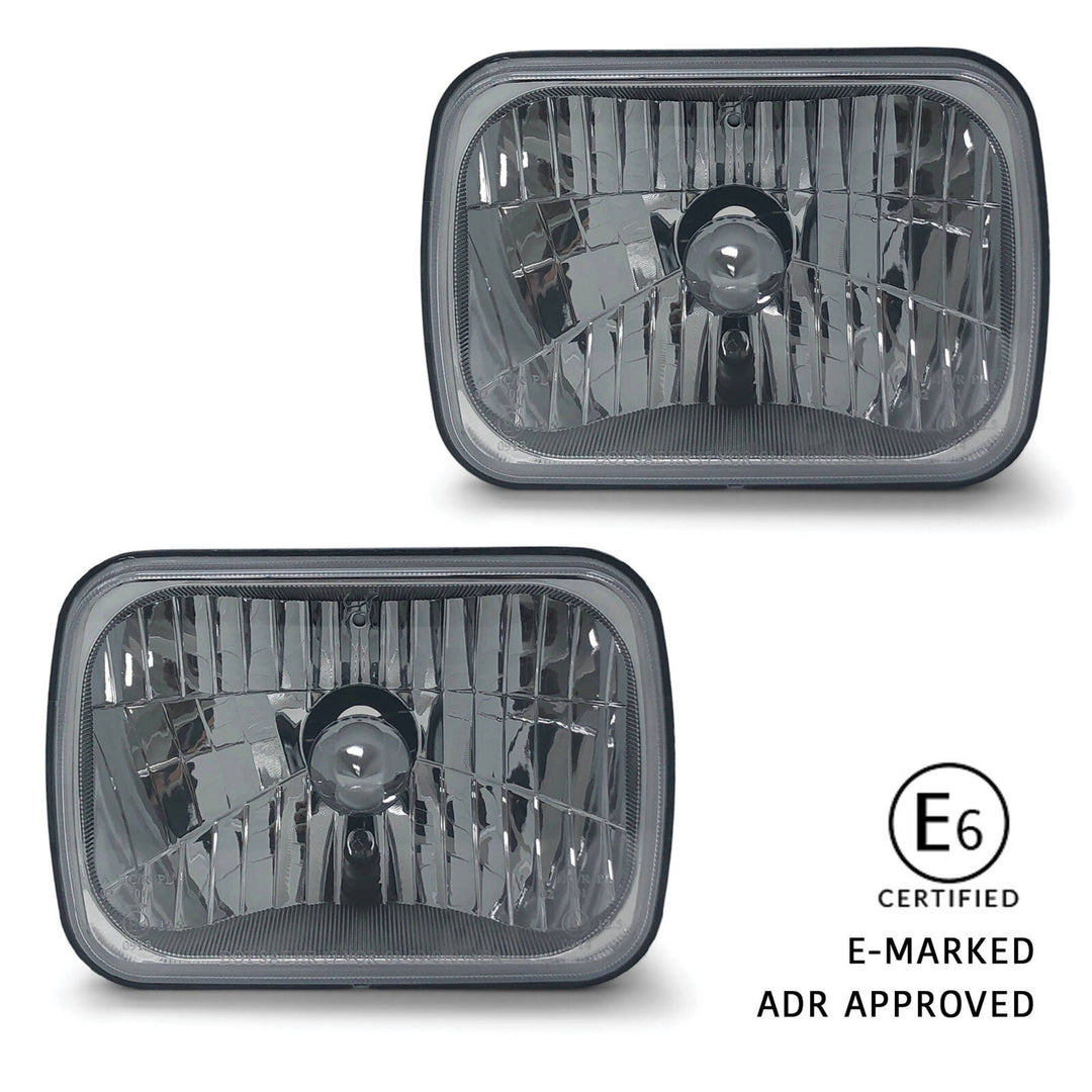 Headlights PAIR 7x5 with Park Light fits Ford Courier PC 1985 - 1996