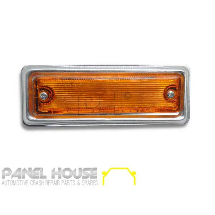 Indicator Guard Repeaters Light Flasher Chrome Fits Datsun 1200 Ute 1978 - 1985