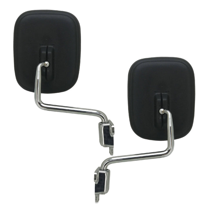 Door Mirrors PAIR Chrome & Black Fits Toyota Landcruiser 40 Series FJ45 HJ47