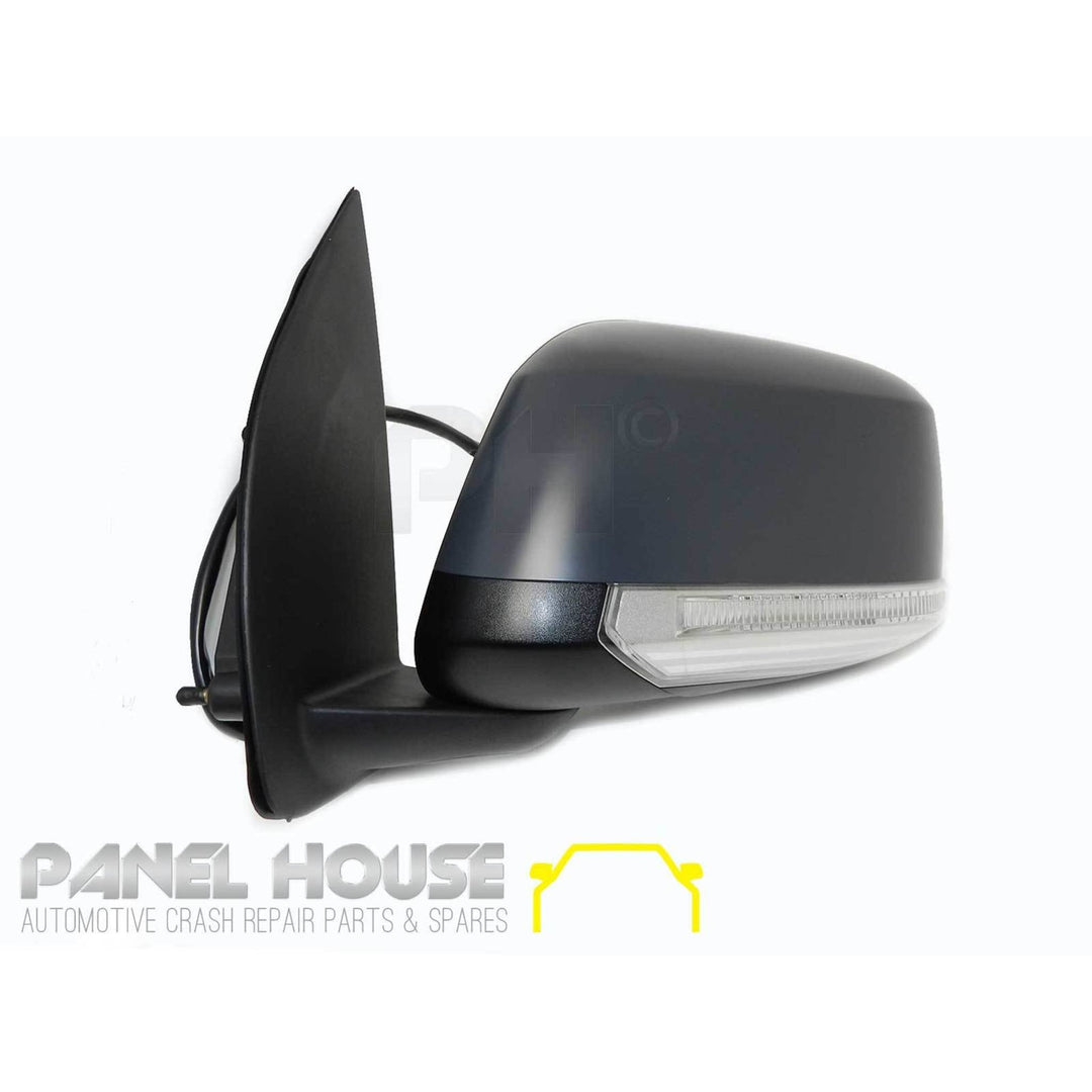 Door Mirrors PAIR Primed Heated Courtesy Light Fits Nissan Navara D40