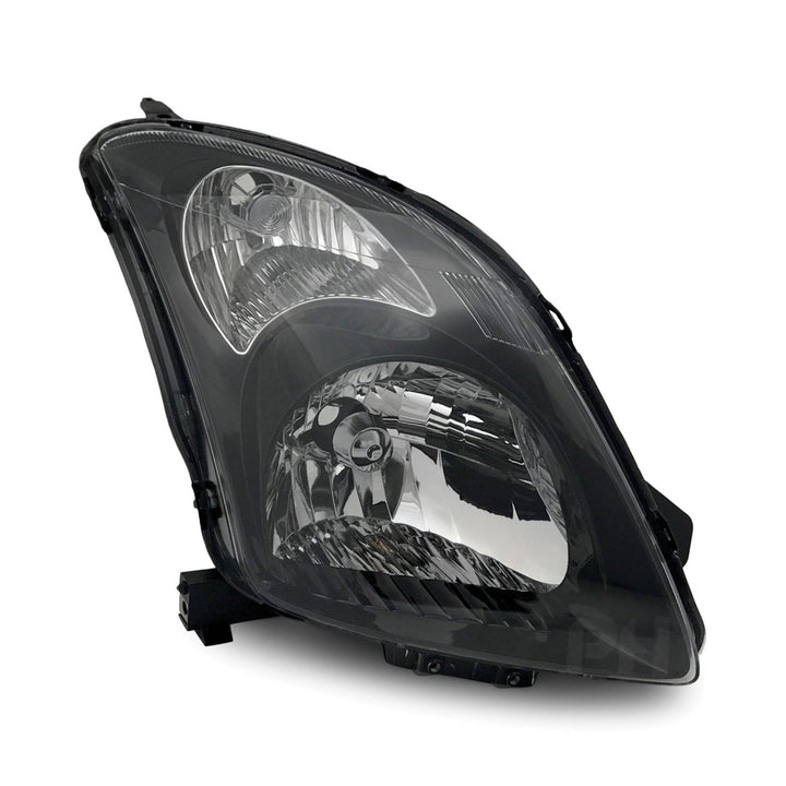 Headlights Black PAIR Fits Suzuki Swift Sport RS416 2005 - 2010