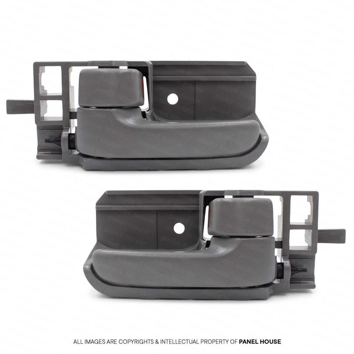 Door Handle Grey Inner PAIR Fits Toyota Hilux N70 2005 - 2015