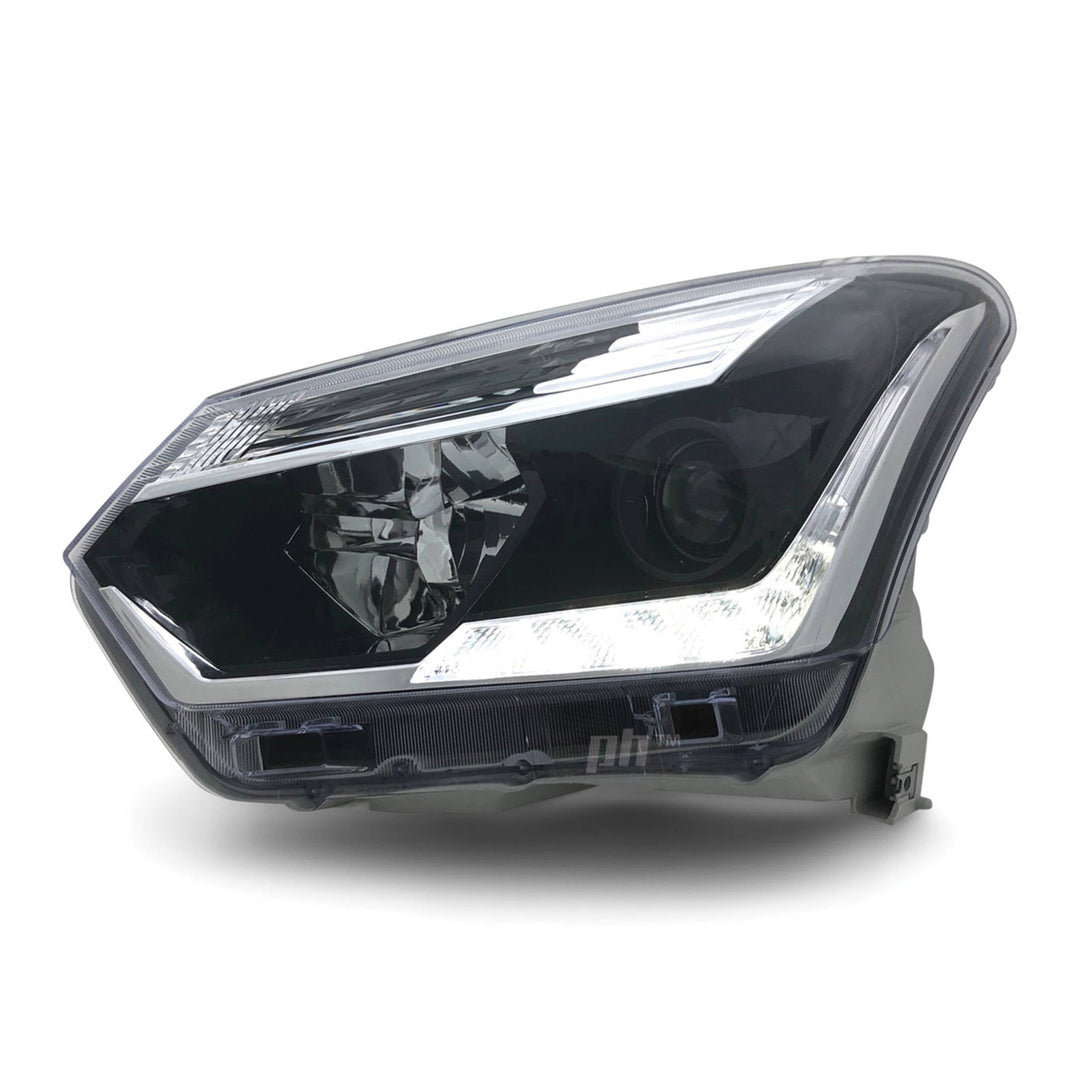 Headlights Black Projector LED DRL PAIR Fits Isuzu DMAX 2017 - 2020