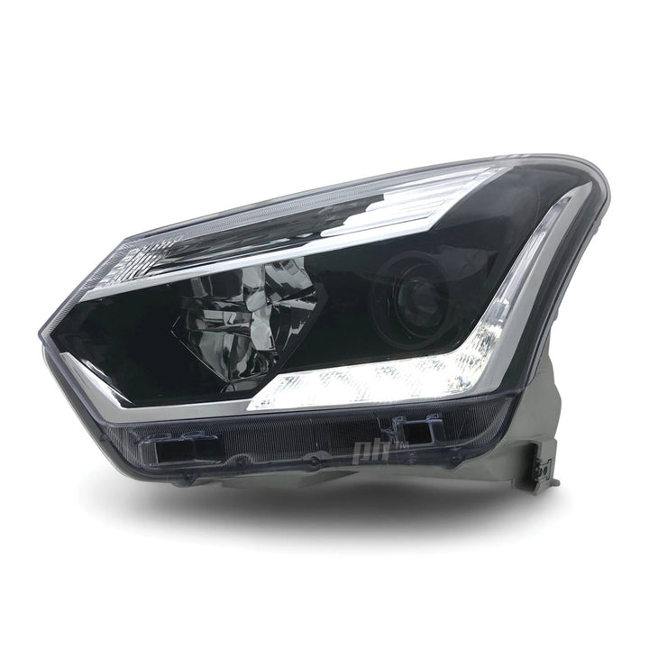 Headlights Black Projector LED DRL PAIR Fits Isuzu DMAX 2017 - 2020