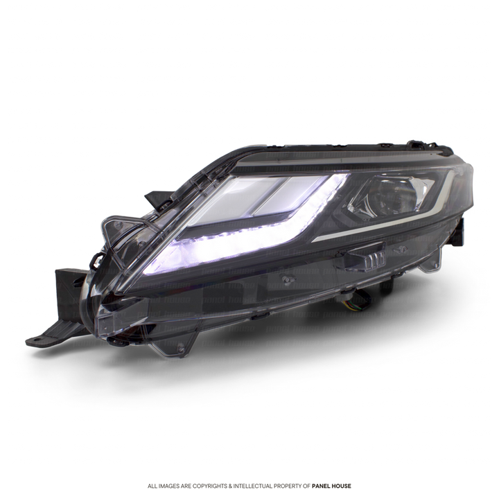 Headlights Black PAIR LED Fits Mitsubishi Triton MR 11/2018 - 2023 GLS GLX-R