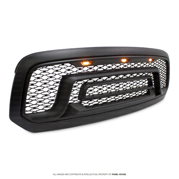 Grill Upgrade Matte Black Rebel Style fits Dodge RAM DIESEL 2500 3500 DS Laramie 2013 - 2020