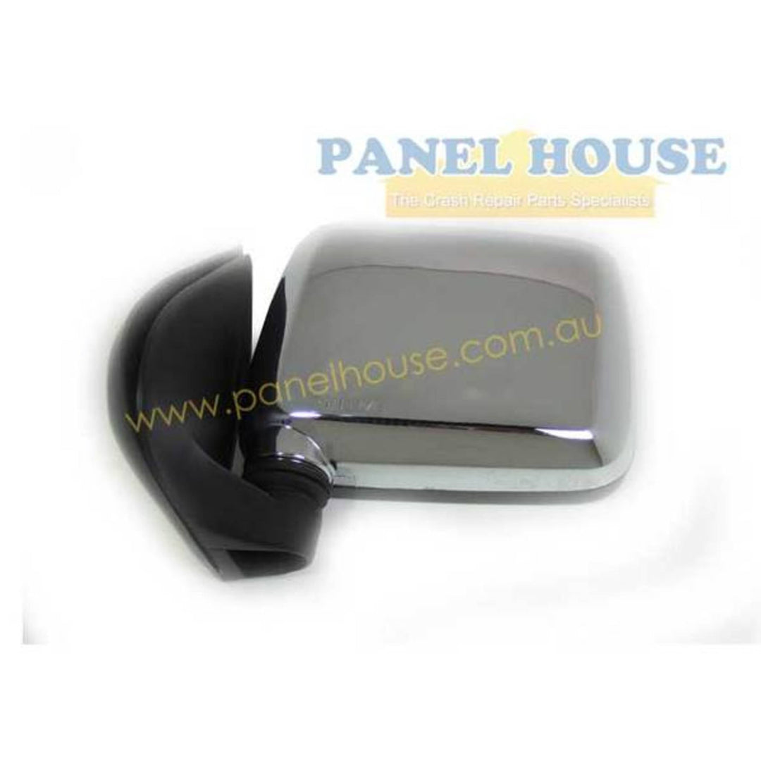 Door Mirrors PAIR Chrome Sail Mount fits Holden Rodeo 97 - 02
