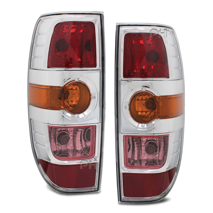 Tail Lights Chrome PAIR fits Mazda BT50 Ute 07/2008 - 2011