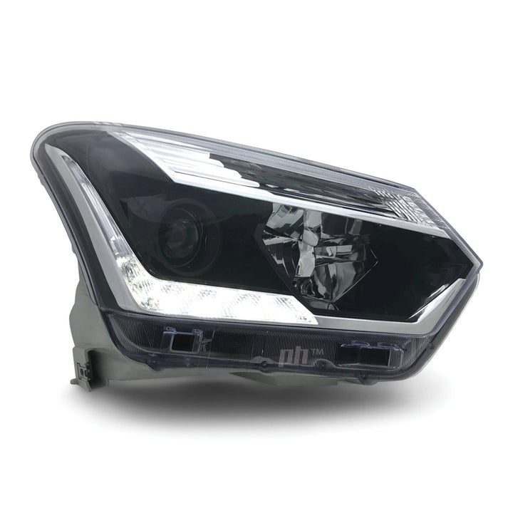 Headlights Black Projector LED DRL PAIR Fits Isuzu DMAX 2017 - 2020