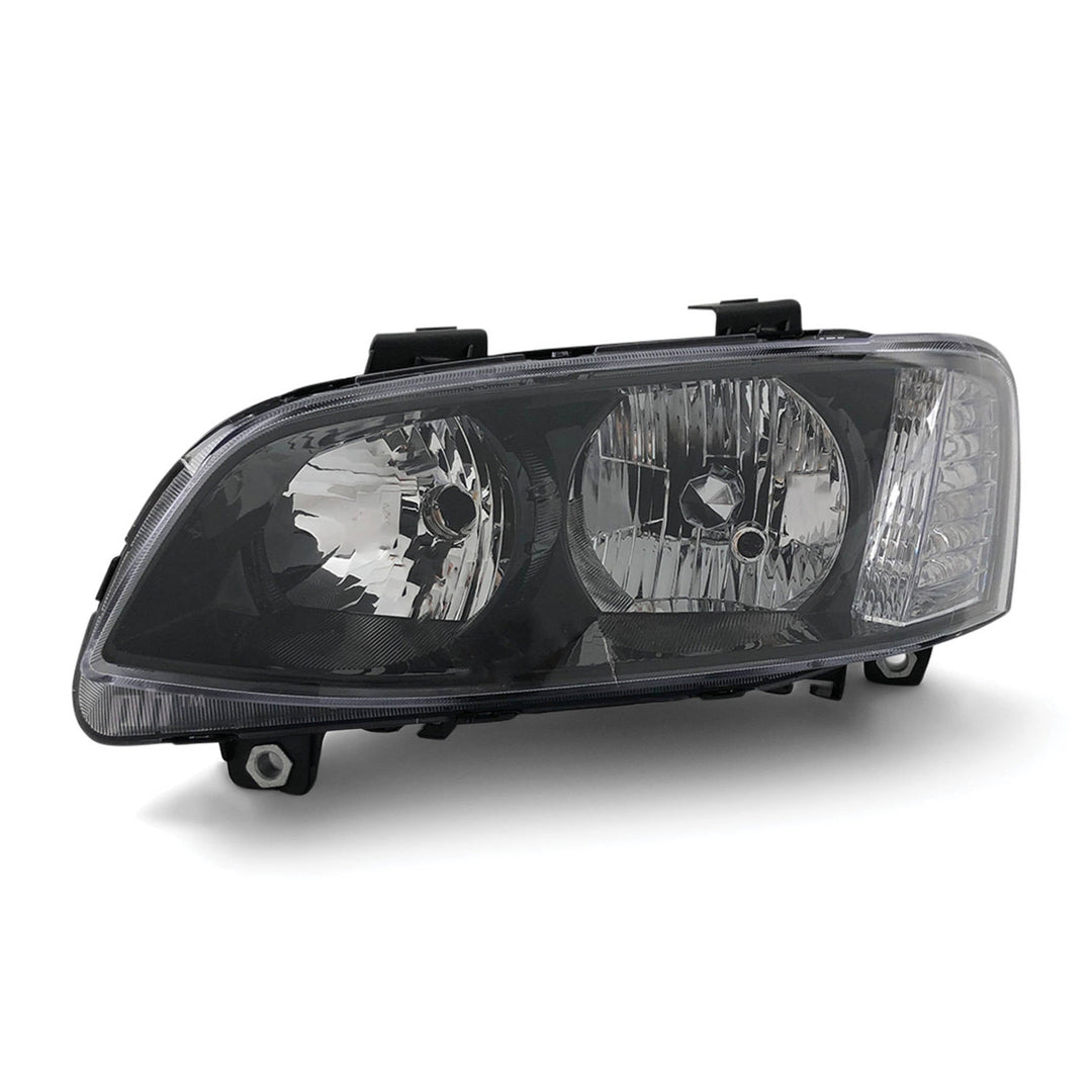 Headlights Black PAIR fits Holden Commodore VE SS SV6 2010 - 2013