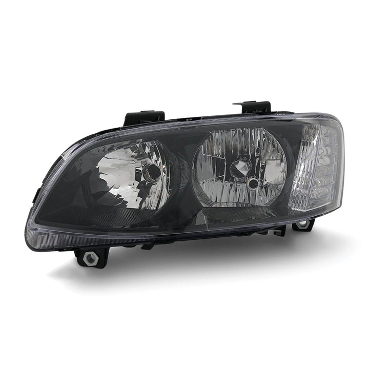 Headlights Black PAIR fits Holden Commodore VE SS SV6 2010 - 2013