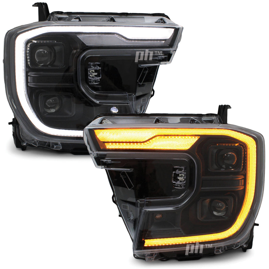 Headlights Sequential Black Projector LED DRL fits Ford Ranger Next Gen T9 XL XLS 2022-2025