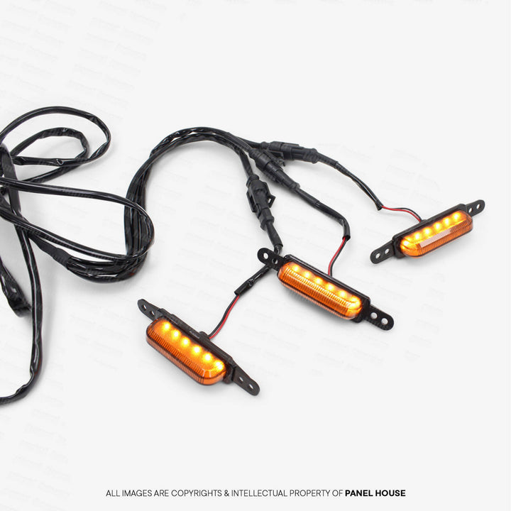 American Style Amber / Orange LED DRL's for F Style Grill fits Ford Ranger Next Gen T9 2022-