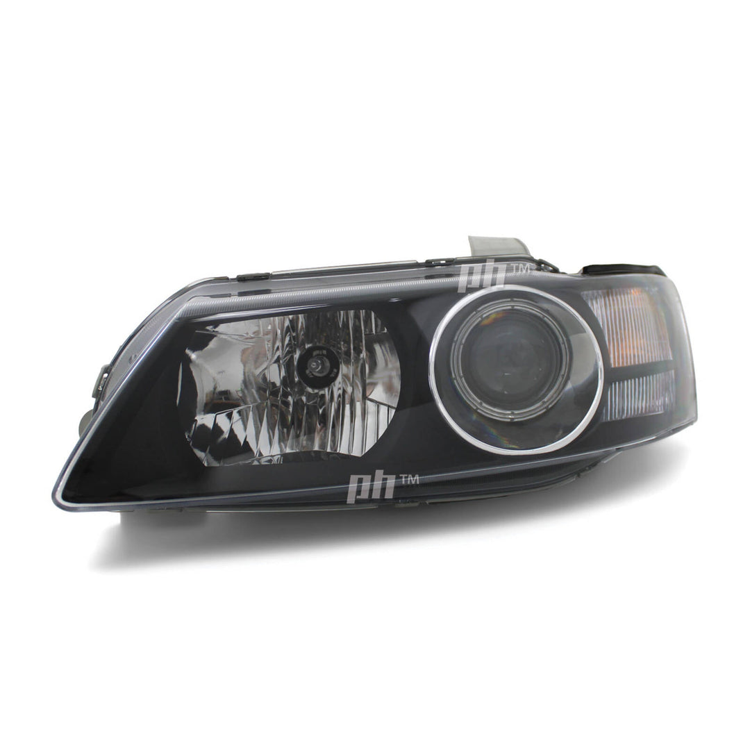Headlights Black Projector PAIR fits Holden Commodore VY Calais HSV 2002 - 2004