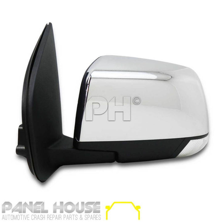 Door Mirrors PAIR Chrome With Blinker Auto Fold fits Isuzu DMAX 2012 - 2020
