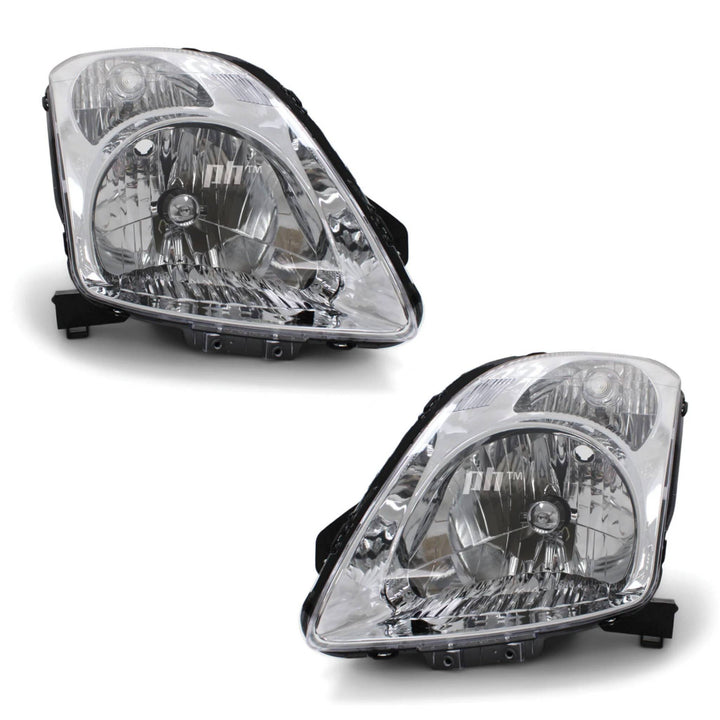 Headlights Chrome PAIR fits Suzuki Swift EZ 2005 - 2010