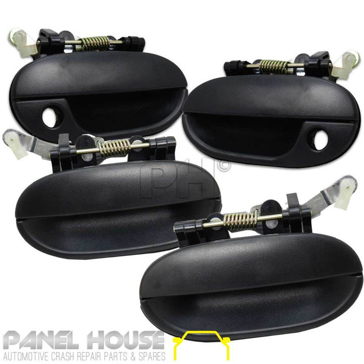 Outer Door Handle SET Front Fits Hyundai Excel 1997 - 2000