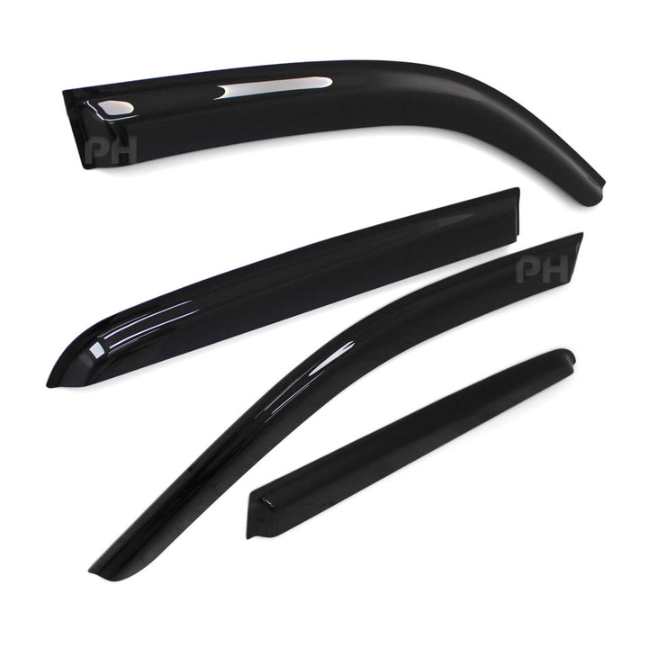 Weather Shield Window Visors Smoked SET 4 Piece Fits Toyota Hilux N80 Dual Cab 2015 - 2024